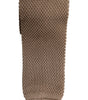 Dolce &amp; Gabbana Brown Silk Adjustable Necktie Tie