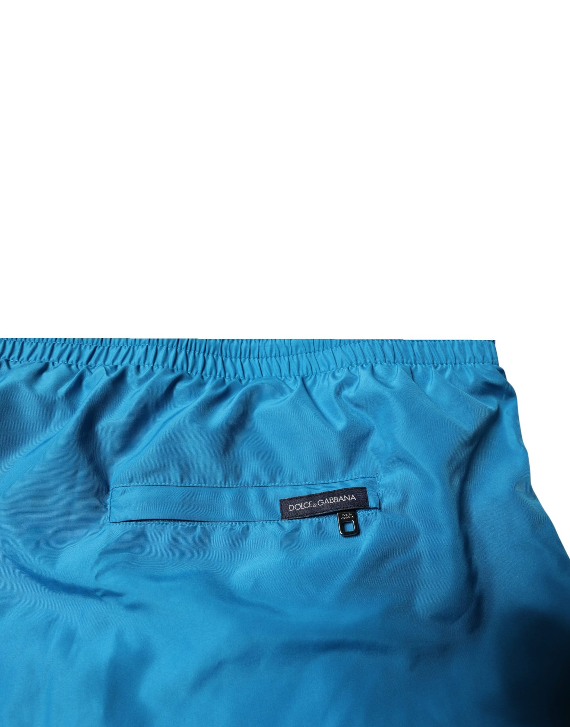 Maillot de bain 2 pièces short de plage Dolce & Gabbana à logo turquoise
