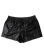 Dolce & Gabbana Black Polyester Beachwear Shorts Swimwear