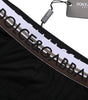 Dolce & Gabbana Black Cotton Stretch Regular Boxer Underwear