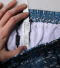 Dolce & Gabbana Blue Shark Print Cropped Beachwear Swimwear
