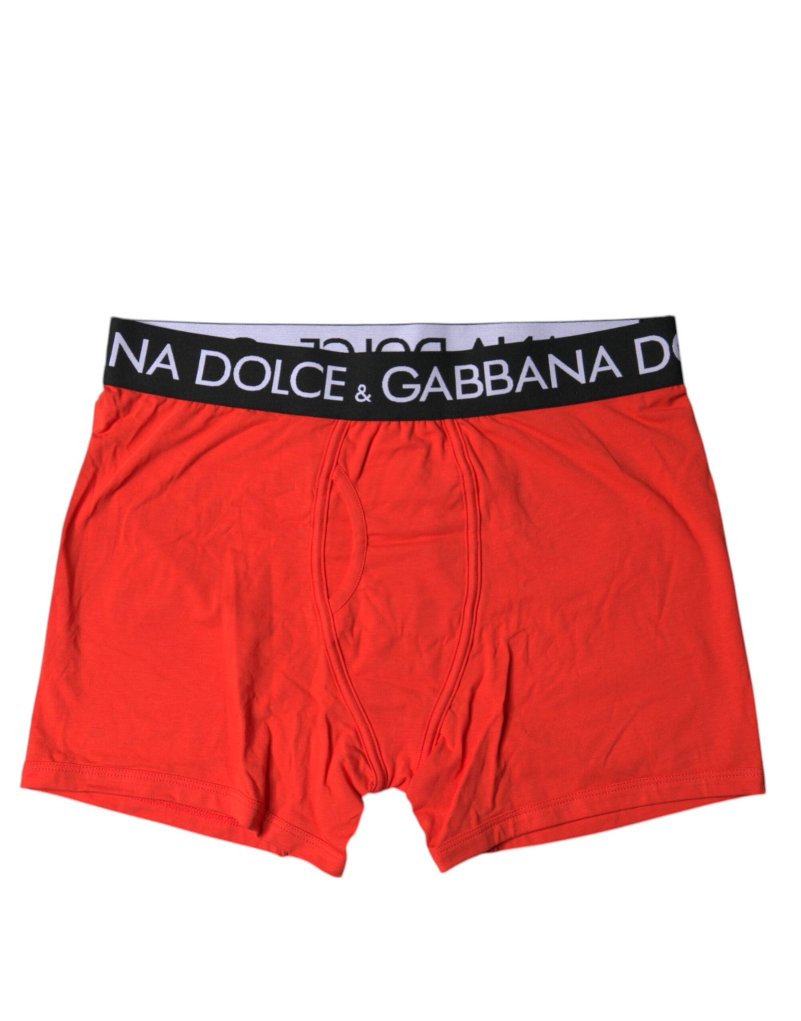 Boxer classique en coton stretch rouge Dolce & Gabbana pour homme
