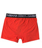 Boxer classique en coton stretch rouge Dolce & Gabbana pour homme