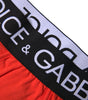 Boxer classique en coton stretch rouge Dolce & Gabbana pour homme