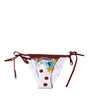 Bas de bikini à imprimé floral blanc Dolce & Gabbana