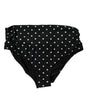 Bas de bikini noir à pois Dolce &amp; Gabbana