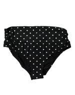 Bas de bikini noir à pois Dolce &amp; Gabbana