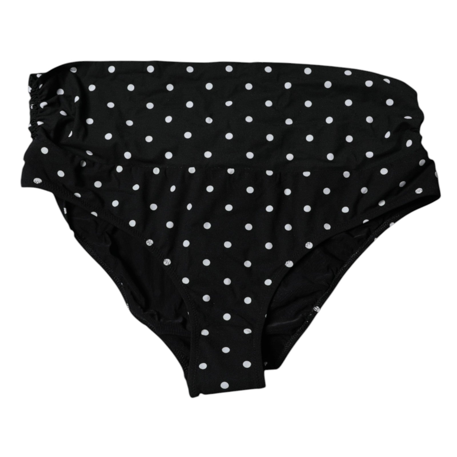 Bas de bikini noir à pois Dolce &amp; Gabbana