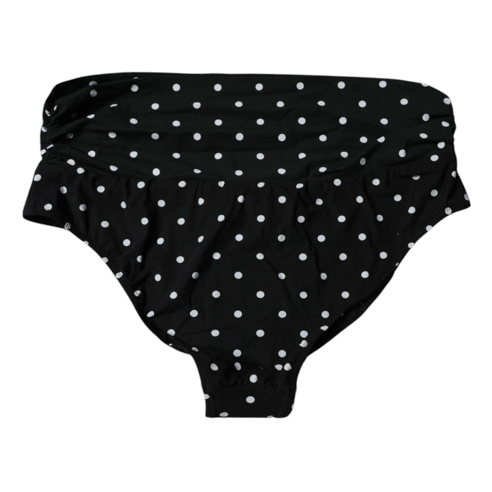 Bas de bikini noir à pois Dolce &amp; Gabbana