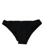 Dolce &amp; Gabbana Black Nylon Stretch Mid Waist Panty Underwear