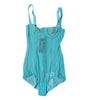Dolce &amp; Gabbana Blue Tulle Balconette Bra Bodysuit Underwear