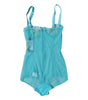 Dolce &amp; Gabbana Blue Tulle Balconette Bra Bodysuit Underwear