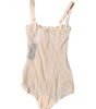 Dolce &amp; Gabbana Beige Tulle Balconette Bra Bodysuit Underwear