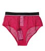Dolce &amp; Gabbana Fuchsia Tulle Nylon Mid Waist Panty Underwear