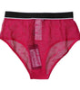 Dolce &amp; Gabbana Fuchsia Tulle Nylon Mid Waist Panty Underwear