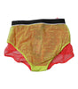 Dolce &amp; Gabbana Red Yellow Tulle Mid Waist Panty Underwear