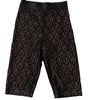 Dolce &amp; Gabbana Black Logo Monogram Cropped Tights Underwear