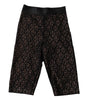 Dolce &amp; Gabbana Black Logo Monogram Cropped Tights Underwear