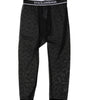 Dolce &amp; Gabbana Black DG Logo Nylon Cropped Tights Underwear