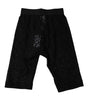 Dolce &amp; Gabbana Black Logo Monogram Cropped Tights Underwear