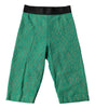 Dolce &amp; Gabbana Green Logo Monogram Cropped Tights Underwear