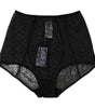 Dolce & Gabbana Black Logo Girdle High Waist Panty Underwear