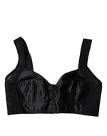 Dolce & Gabbana Black Nylon Balconcino Brassiere Underwear