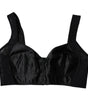 Dolce & Gabbana Black Nylon Balconcino Brassiere Underwear
