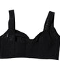 Dolce & Gabbana Black Nylon Balconcino Brassiere Underwear