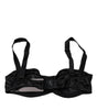 Dolce & Gabbana Black Silk Stretch Balconette Brassiere Underwear