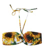 Haut de bikini à fleurs multicolores Dolce &amp; Gabbana