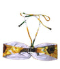 Haut de bikini à fleurs multicolores Dolce &amp; Gabbana