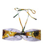 Haut de bikini à fleurs multicolores Dolce &amp; Gabbana