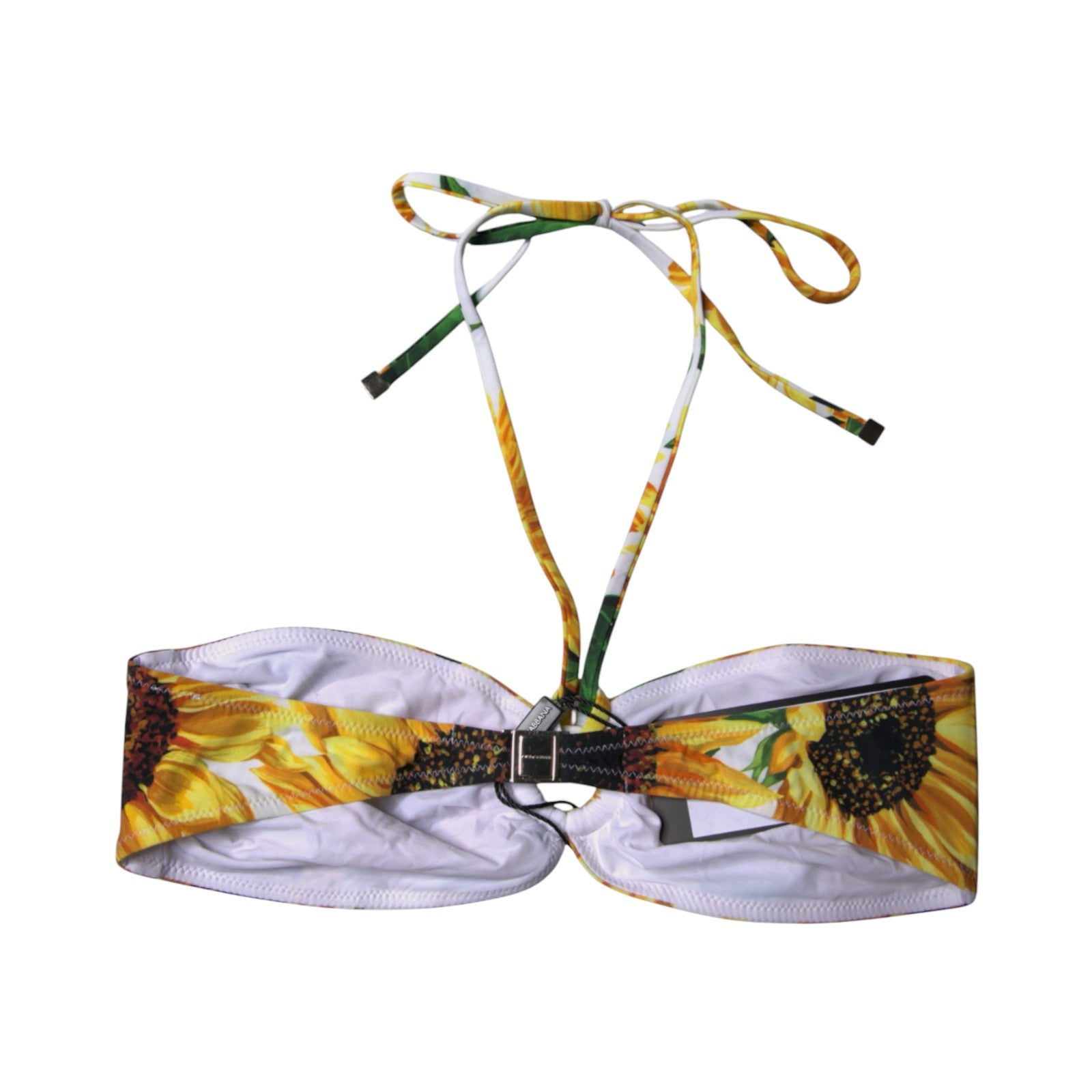 Haut de bikini à fleurs multicolores Dolce &amp; Gabbana