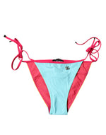 Bas de bikini à logo multicolore Dolce &amp; Gabbana