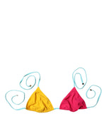 Haut de bikini dos nu multicolore Dolce &amp; Gabbana