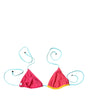 Haut de bikini dos nu multicolore Dolce &amp; Gabbana
