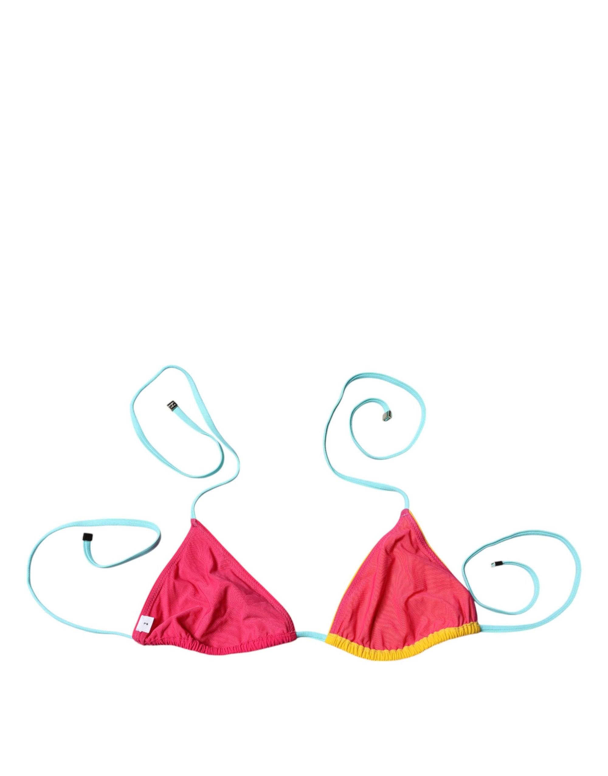 Haut de bikini dos nu multicolore Dolce &amp; Gabbana