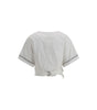 Brunello Cucinelli Buckle-knotted waist Blouse