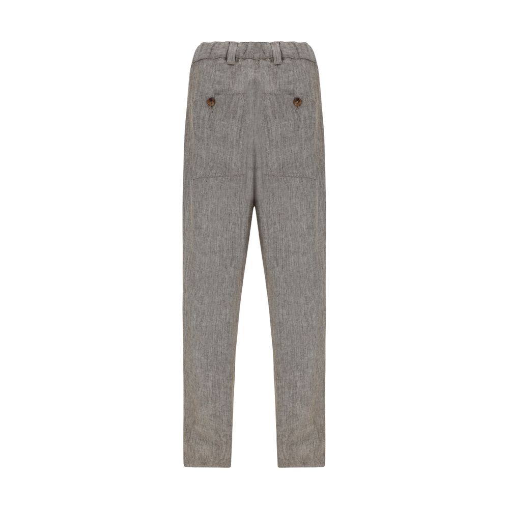 Pantalon en lin Brunello Cucinelli