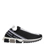 Dolce & Gabbana Black White Slip On Sorrento Sneakers Shoes