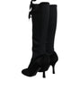 Dolce & Gabbana Black Lace Up Heels High Boots Shoes