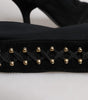 Dolce & Gabbana Black Lace Up Heels High Boots Shoes