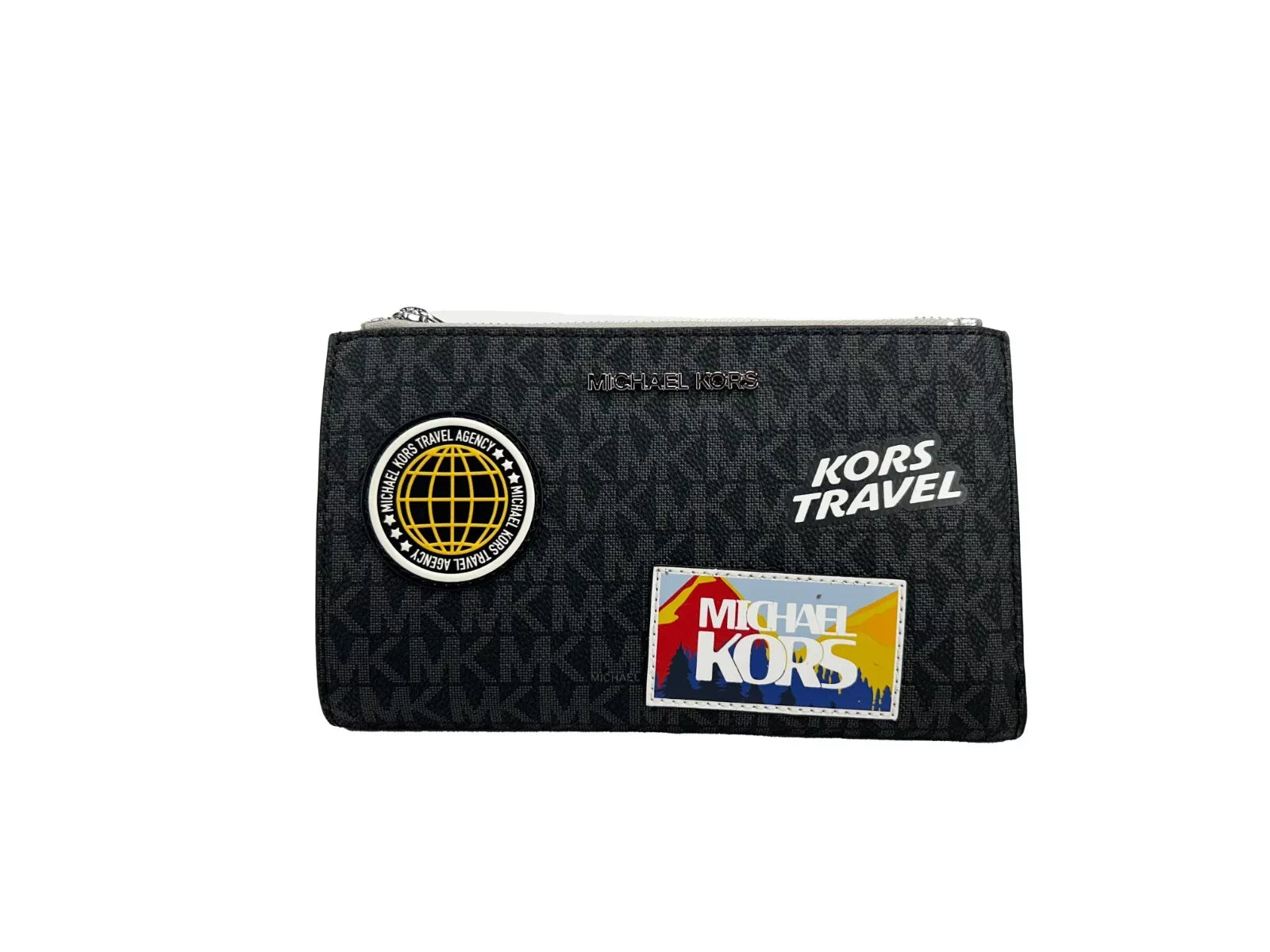 Portefeuille à dragonne à double fermeture éclair Jet Set Travel de Michael Kors