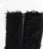 Dolce & Gabbana Black Xiangao Lamb Fur Leather Boots Shoes