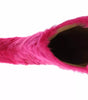 Dolce & Gabbana Pink Lamb Fur Leather Flat Boots Shoes