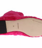 Dolce & Gabbana Pink Lamb Fur Leather Flat Boots Shoes