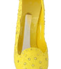 Chaussures à talons en cristal jaune Dolce & Gabbana CINDERELLA