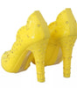 Chaussures à talons en cristal jaune Dolce & Gabbana CINDERELLA