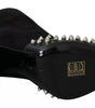 Philipp Plein Black Suede Studded Heels Ankle Boots Shoes